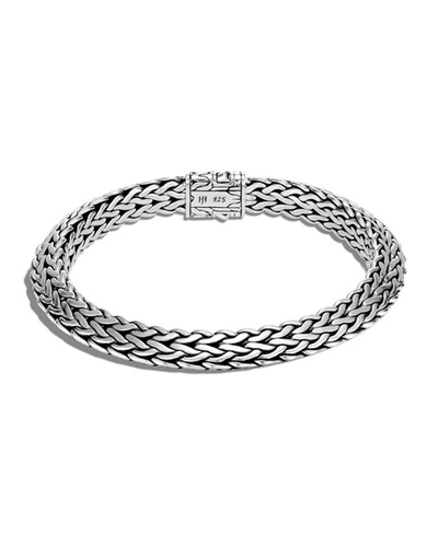 Shop John Hardy Classic Chain Thick Tiga Bracelet In Silver