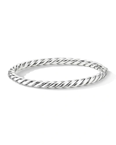 Shop David Yurman 5mm Stax Cable Bracelet In Silver