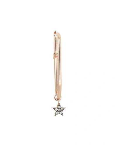 Shop Kismet By Milka Rock'n Charm 14k Rose Gold Diamond Star Hook Earring, Single