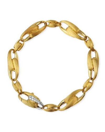Shop Marco Bicego Lucia 18k Gold Bracelet W/ Diamond Link