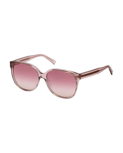 Shop Rebecca Minkoff Jane Square Acetate Sunglasses In Pink