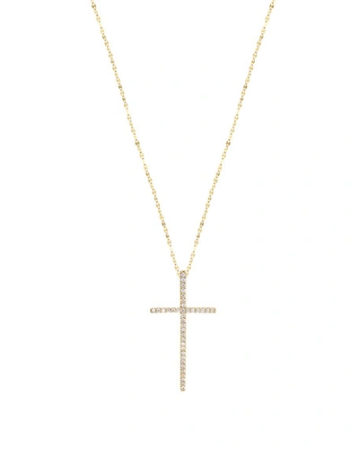 Shop Lana Flawless Diamond Cross Pendant Necklace In 14k Yellow Gold