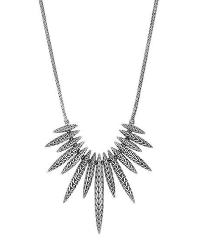 Shop John Hardy Classic Chain Spear Pendant Necklace In Silver