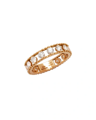 Shop Staurino Fratelli Allegra 18k Rose Gold Diamond Openwork Band Ring (1.34ct.)