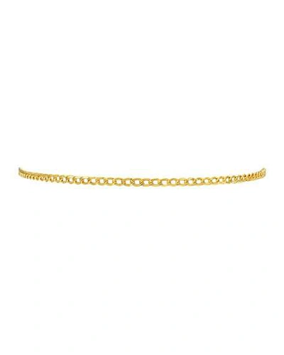 Shop Zoe Lev Jewelry 14k Gold Cuban-link Choker Necklace