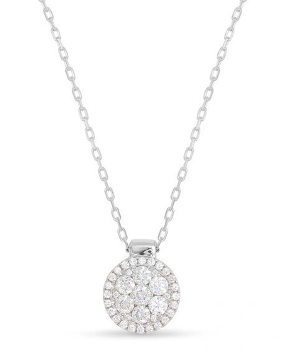 Shop Frederic Sage 18k Firenze Ii Round Diamond Cluster Pendant Necklace
