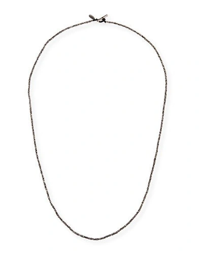 Shop M Cohen Men's Imperial Sterling Silver Bead Cord Necklace
