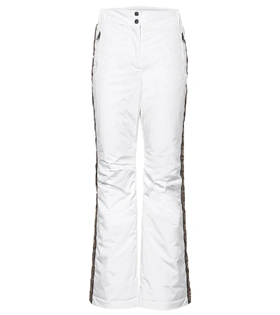 Shop Fendi Ski Pants In White