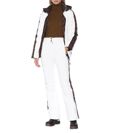 Shop Fendi Ski Pants In White