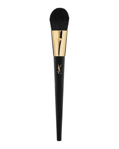 Shop Saint Laurent Foundation Brush In Black