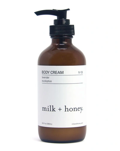 Shop Milk + Honey Body Cream No.08 (lavender & Eucalyptus), 8 Oz. / 236ml