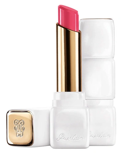 Shop Guerlain Kisskiss Roselip Hydrating Plumping Tinted Lip Balm In Flush Noon