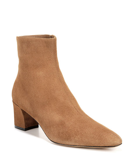 Vince Women's Lanica Block Heel Booties In Umbra Suede | ModeSens