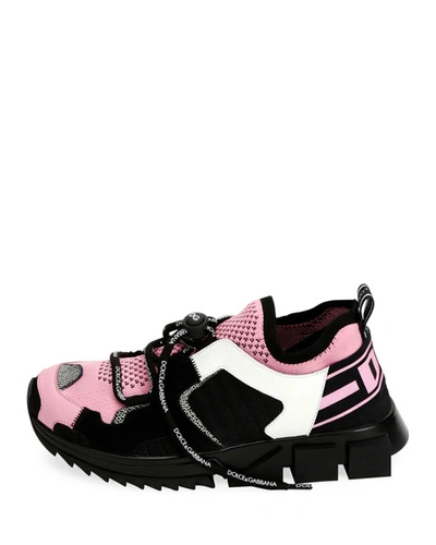 Shop Dolce & Gabbana Sorrento Toggle Trainer Sneakers In Black Pattern