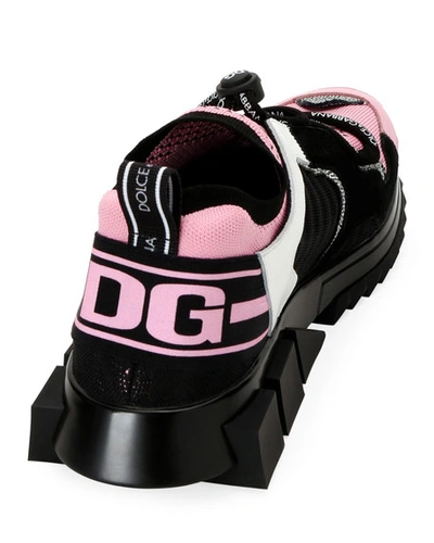 Shop Dolce & Gabbana Sorrento Toggle Trainer Sneakers In Black Pattern