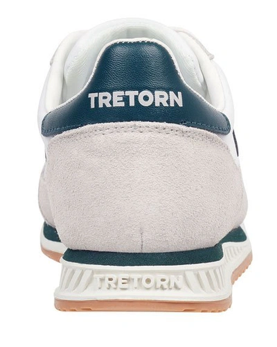 Shop Tretorn Rawlin Lace-up Sneakers In White/gray