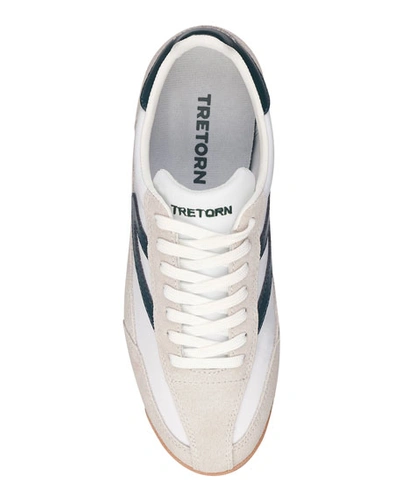 Shop Tretorn Rawlin Lace-up Sneakers In White/gray