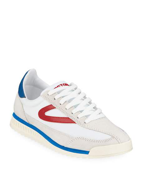 Tretorn Rawlins 3 Colorblock Sneakers In Off White/White/Red/Blue ...