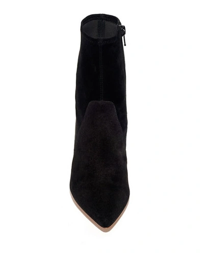 Shop Loeffler Randall Isla Suede Chunky-heel Boots In Black