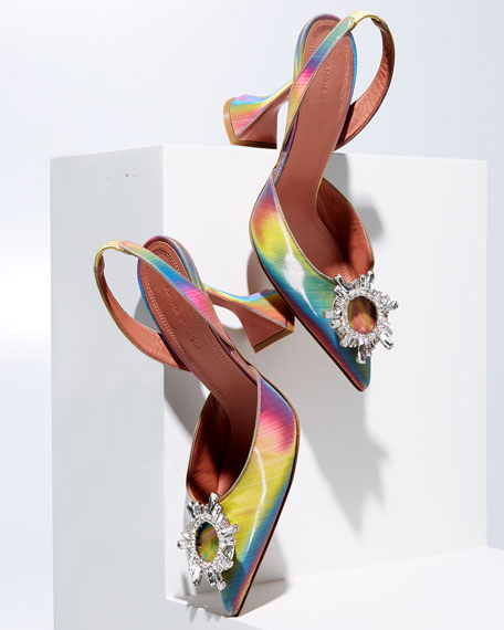 amina muaddi rainbow sandals