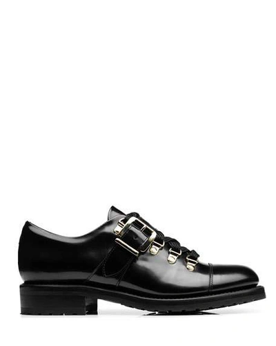 The Office Of Angela Scott Mr. Logan Leather Oxfords In Black