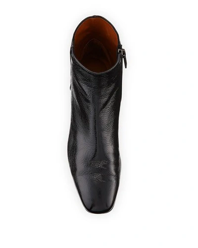 Shop Aquatalia Ulyssa Leather Low-heel Boot In Black
