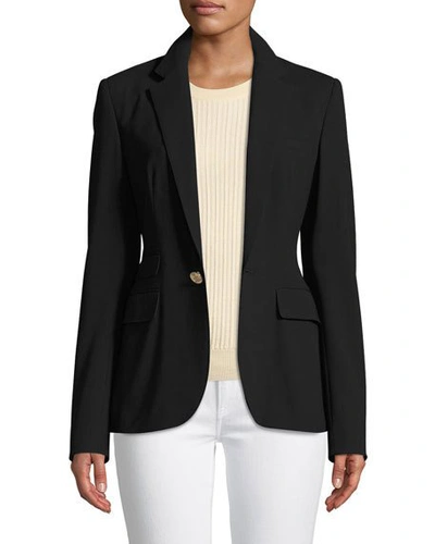 Shop Ralph Lauren Parker Wool Jacket In Black