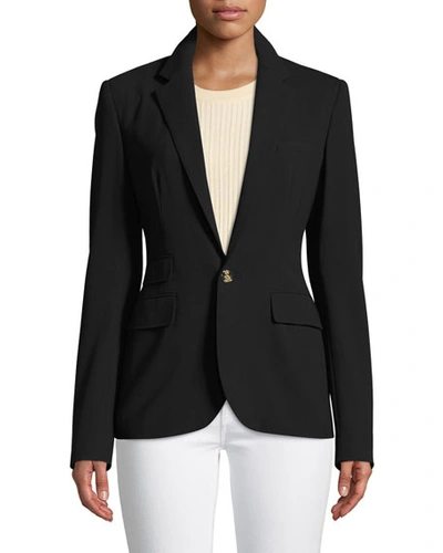 Shop Ralph Lauren Parker Wool Jacket In Black