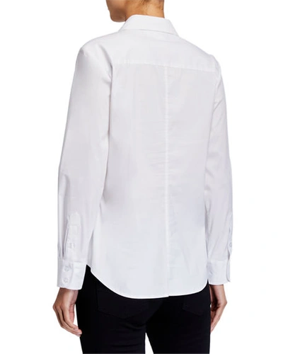 Shop Finley Alex Perfect Button-front Blouse In White