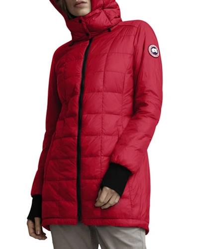 Shop Canada Goose Ellison Packable Quilted Jacket In Red