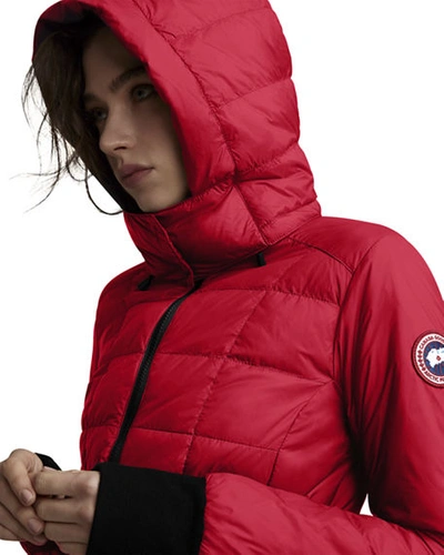 Shop Canada Goose Ellison Packable Quilted Jacket In Red