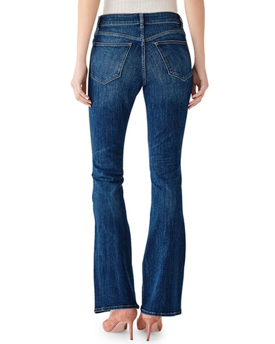 Shop Dl Premium Denim Bridget High-rise Boot-cut Jeans In Seaford
