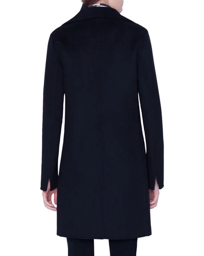 Akris Bera Cashmere Coat In Black