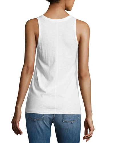 Shop Rag & Bone The Scoop-neck Tank Top In Bright White