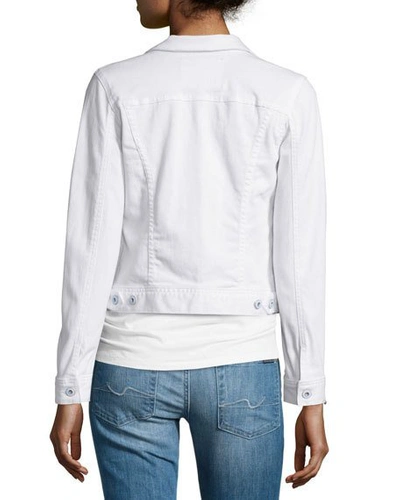 Shop Ag Robyn Button-front Denim Jacket, True White