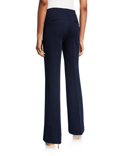 Kobi Halperin Plus Size Meghan Ponte Flare Pants In Navy