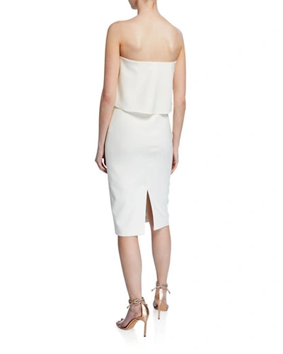 Shop Likely Driggs Strapless Cocktail Dress In White