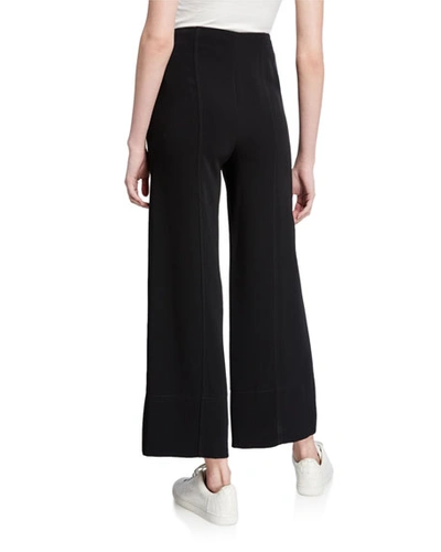 Shop Cinq À Sept Connie Cropped Pants With Bow In Black