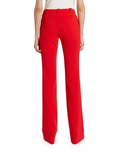 Shop Altuzarra Serge Classic Slim Leg Pants In Red
