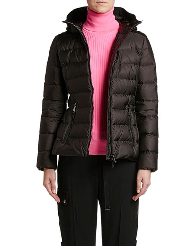 Shop Moncler Tetra Semi-fit Puffer Jacket In Black