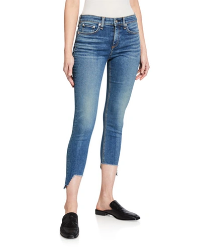 Shop Rag & Bone Cate Mid-rise Skinny Jeans With Step-hem In Hampton