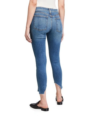 Shop Rag & Bone Cate Mid-rise Skinny Jeans With Step-hem In Hampton