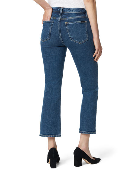 Joe's Jeans The Callie Exposed Button-fly Cropped Boot-cut Denim Jeans ...