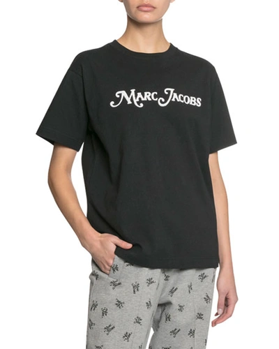 Shop Marc Jacobs X New York Magazine The Logo T-shirt In Black