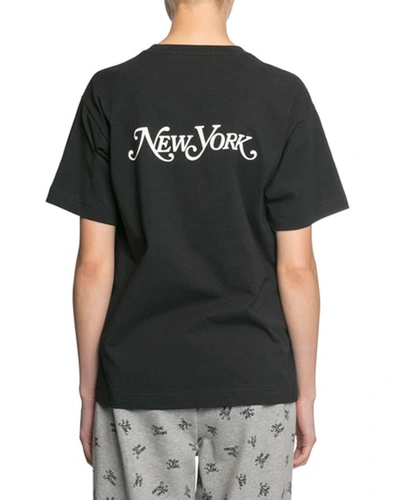 Shop Marc Jacobs X New York Magazine The Logo T-shirt In Black
