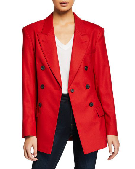 Smythe Not A Db Single-button Blazer In Brick | ModeSens