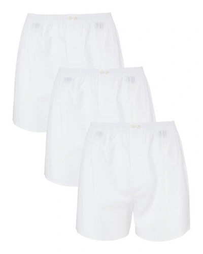 Shop Neiman Marcus Men's 2-pack Tagless Cotton Boxers, White