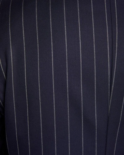 Shop Brunello Cucinelli Men's Wide Pinstriped Two-piece Suit In Navy