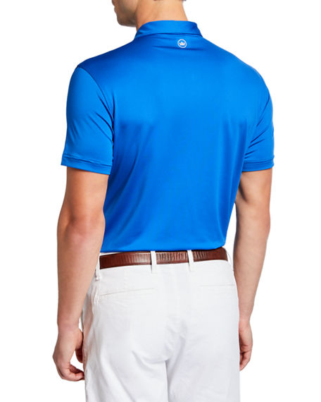 Peter Millar Men's Tour Fit Solid-stretch Polo Shirt In Blue | ModeSens