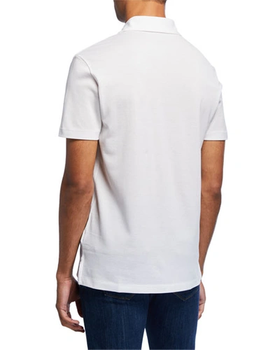 Shop Ralph Lauren Men's Jersey Pocket Polo Shirt, White